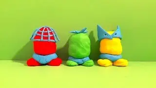 Play-Doh superheroes Spiderman, Hulk and Wolverine! Play-Doh surprise eggs, Peppa Pig and friends