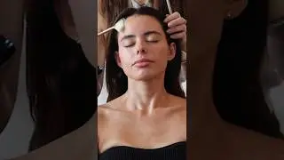 ASMR face and neck brushing 💕