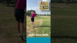 Iron Shot and Footwork #shorts #golfshorts #golf