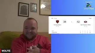 49ers vs Bears! Live reaction! (a sick 49ers fan reacts!)
