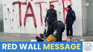 Activists Confront Berlin: &ldquo;Perpetrators&rdquo; Painted in Protest of Israel Arms Exports