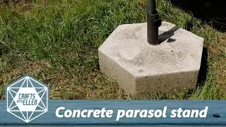 How to make a concrete parasol stand | DIY