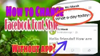 Change your facebook Font style without any app |How to Post on fb in different Font Style.|| Easy||