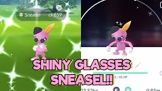 Catching ✨SHINY✨ Glasses Sneasel!! Pok&eacute;mon Go Fashion Week Event Gameplay!