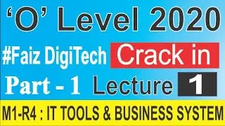 IT Tools and Business Sysem Lecture -1  Jan 2020 हिन्दी में | Faiz DigiTech