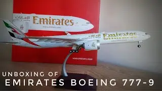 Unboxing of Emirates of Boeing 777-9x 1: 200 Scale #video #geminijetsmodels #unboxing