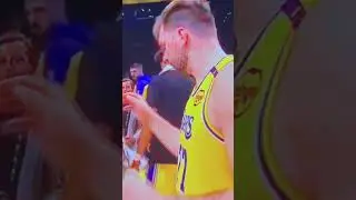 Si ser&iacute;a lukita😂 #lukadoncic #77 #lakers #vs #minnesotatimberwolves #nba #elFiesta #13