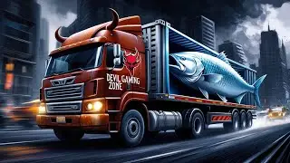 How to load a fish container on truck|Truck driving gameplay #truckdrivinggameplay #trucksimulator