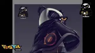 Panda Dark Ratata / Speedpaint #Ratatan