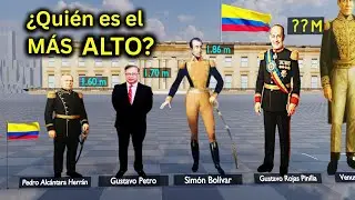 Impactante Comparación de la Altura de los PRESIDENTES de COLOMBIA