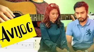 Avijog Fingerstyle Guitar Lesson - Tabs & Chords - Best Friend - Tanveer, Piran Khan #kaushikpaul