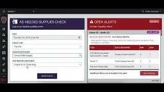 Usage & Transfer of EMS Supplies in PSTrax
