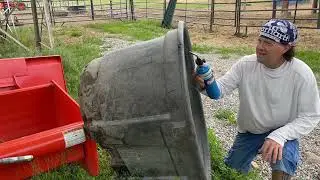 Weld plastic stock tank