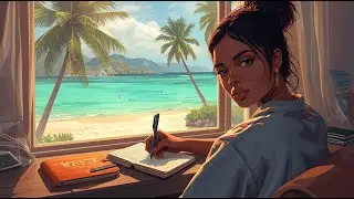 Ocean Breeze Lofi  Relaxing Summer Vibes for Study  Work  Chill Beats to Calm Your Day