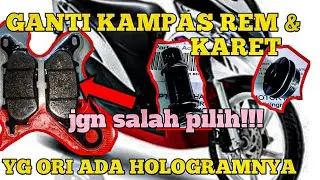 GANTI KAMPAS REM DEPAN DAN KARET KALIPER YAMAHA MIO J