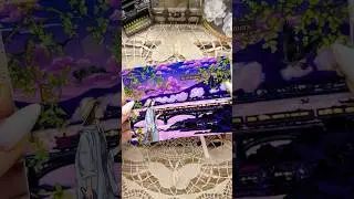 ASMR purple twilight journal spread🌙✨🍃🌌🌠💜🔮|#asmr #scrapbooking #journal #diy #purple #fyp