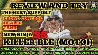 NEW NINJA SS KILLER BEE (MOTOI) REVIEW AND TRY NINJA LEGEND IDLE| NINJA GLORY