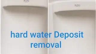 Removing hard water deposits from urinals.