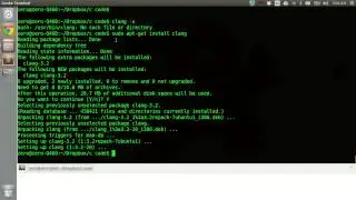 install C compiler clang on linux
