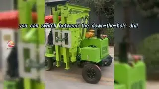 Can the efficiency of the guardrail pile driver be improved? Absolutely good! #drillingmachine