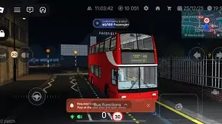 *ANOTHER XMAS VID* Roblox Croydon Driving Route 412 from Katherine St to South End & Back 24/12/25