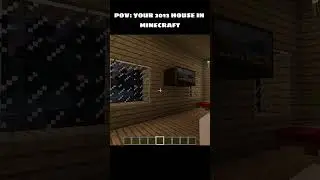 Your 2013 House in Minecraft #minecraft #shorts #sad #minecraftshorts