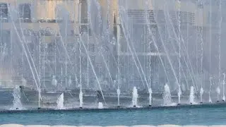 The Dubai Fountain Nozzles Closeup (Inshed An Aldar) (daytime)