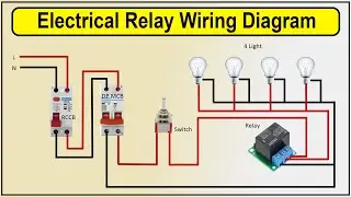 How to Make Electrical Relay Wiring Diagram | 5 pin relay