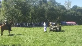 2014 WWII Days - Lockport, IL - WWII Veterans Procession To Battle - National Anthem