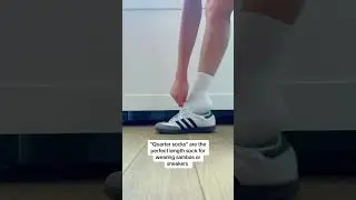 When youre over ankle socks 👆🏻 #fashionhacks #stylehack #sambas #adidas #styletips #shoes