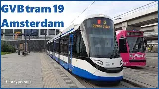 Tram Amsterdam Sloterdijk - Leidseplein, CAF Urbos 100 15G, Lijn 19