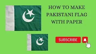 #making Pakistani flag with paper #independence  day#14 August  #easy #stepbystep #AZ art techniques
