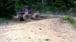 KOCKUMS 822 (lkt  zrywka drewna Sumski traktor debardage Knickschlepper Skogsmaskiner )