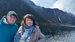 P&O Iona Norwegian Fjords Aakrafjord and Langfoss excursion