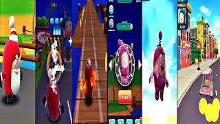 Oddbods Turbo Run | Santa Vs Newt | Who is Best 👍 | Android gameplay