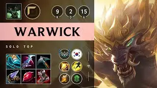 Warwick Top vs Vayne: Unstoppable - KR Challenger Patch 14.17