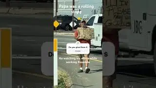 Streets of Bakersfield ca.  professional panhandling make America great again and make them work