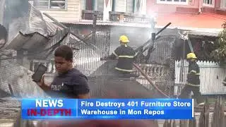 Пожар уничтожил склад мебельного магазина 401 в Мон-Репо.