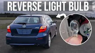 How to Replace Reverse Light Bulb - Toyota Matrix (2009-2014)