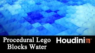 Houdini - Procedural Lego Blocks Water