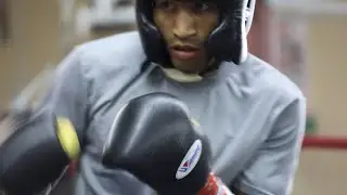 Cristian Baez Training At Relentless Boxing Gym In Santa Clara, CA