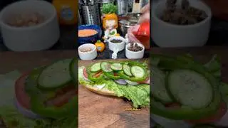 Homemade Subway Style Veggies Sub |Cheese Veggies Sub | Sub Sandwich #shorts #trending #cooking