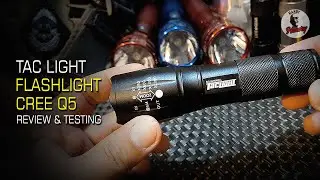 CREE Q5 Flashlight | 40X Brighter Than Other Flashlights? #flashlightreviews