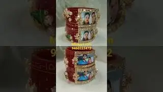 Name and photos Bangle pair #wedding #bangles #fancy #nameandphotobangles #contact 9460223472