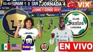 🔴 PUMAS vs SANTOS EN VIVO | ✅ ViX TV | JORNADA 4 LIGA MX | Donde ver Pumas vs Santos
