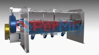 Industrial Mixers and Mixing Equipment - PerMix Powder mixer, Model PTP ( Paddle Type )