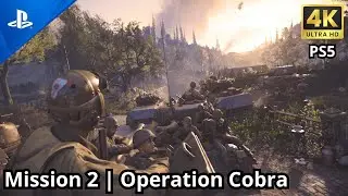 Call of Duty WWII Campaign: Operation Cobra | Gameplay PS5 4K (No Commentary)