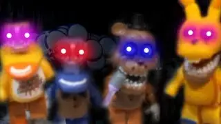 Custom Abandoned animatronics in lego constructor McFarlane toys fnaf sets