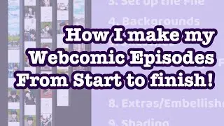 Steps to make my Webtoon Style Webcomic Episodes!