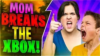 ANGRY MOM BREAKS THE XBOX! (Fortnite Battle Royale)